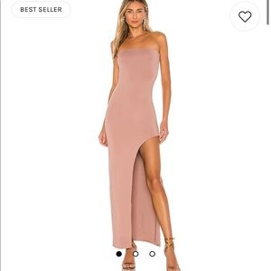 Toni Slit Maxi Dress In Mocha